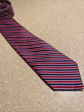 Chaps Navy, Red and White Repp Men's Tie